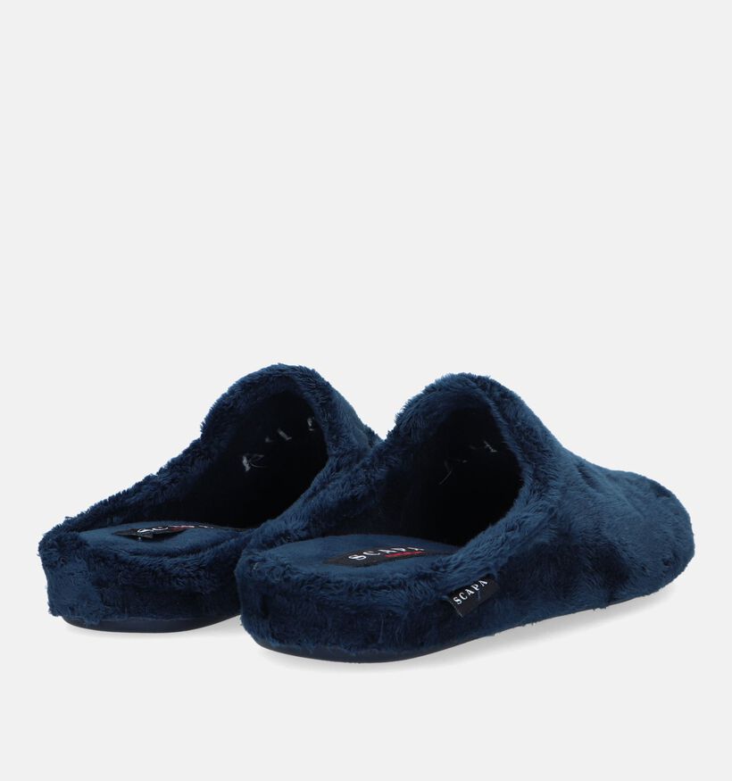 Scapa Pantoufles ouvertes en Bleu foncé pour femmes (332648)