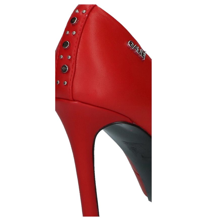 Rode Pumps met Studs Gaudi Divina in kunstleer (236200)