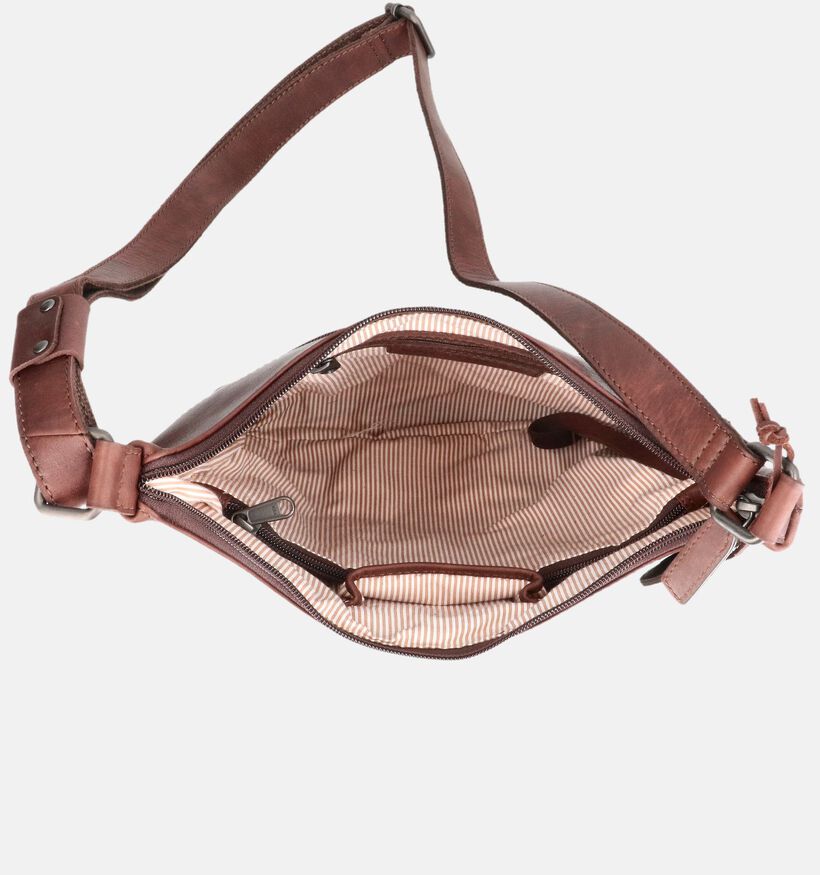 Saccoo Fundo Donkerbruine Schoudertas voor dames (381761)