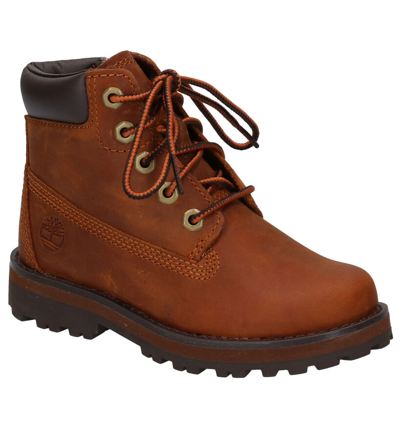 Timberland Courma Kid 6 inch Bruine Bottines voor jongens, meisjes (329077) - geschikt voor steunzolen