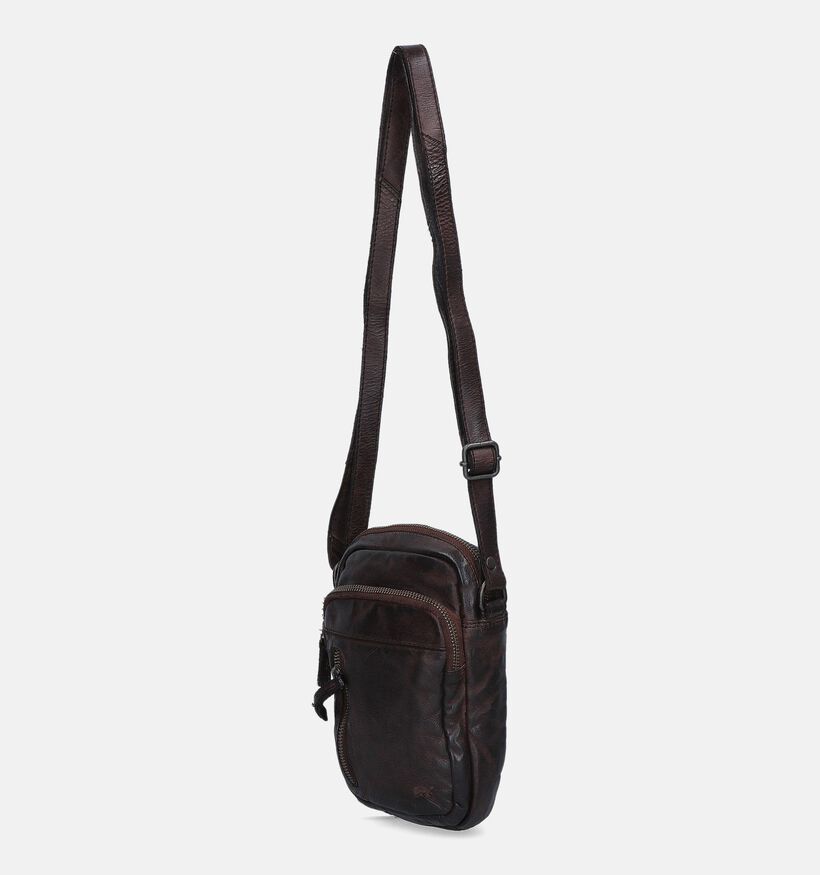 Bear Design Sac à bandoulière en Brun pour hommes (358892)