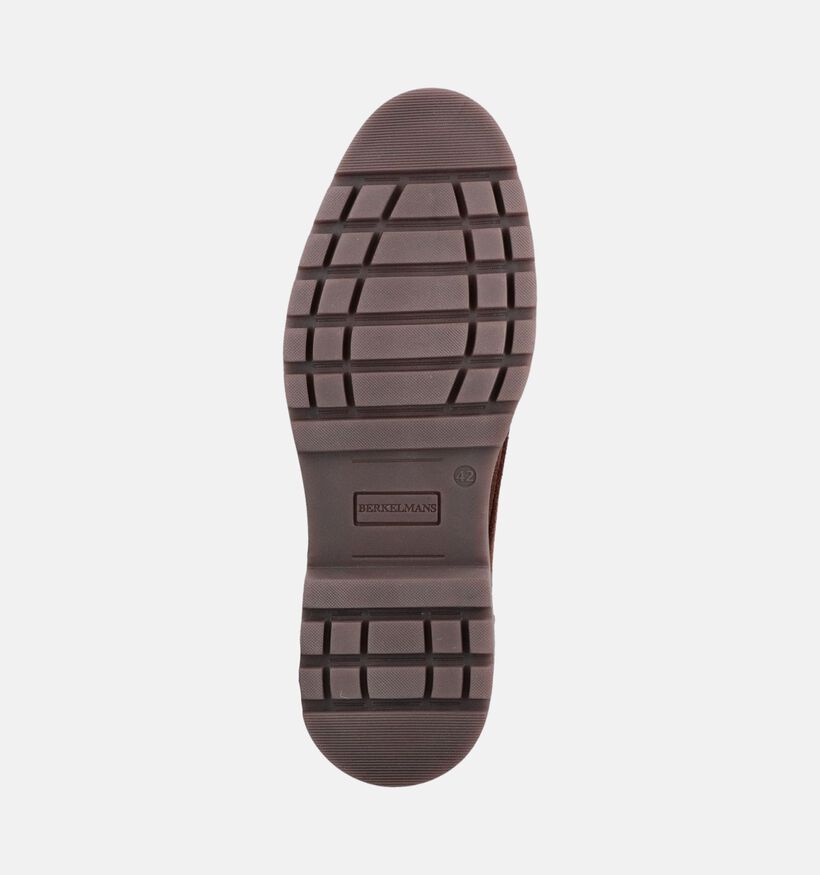Berkelmans Baro Donkerbruine Geklede Veterschoenen voor heren (379057) - geschikt voor steunzolen