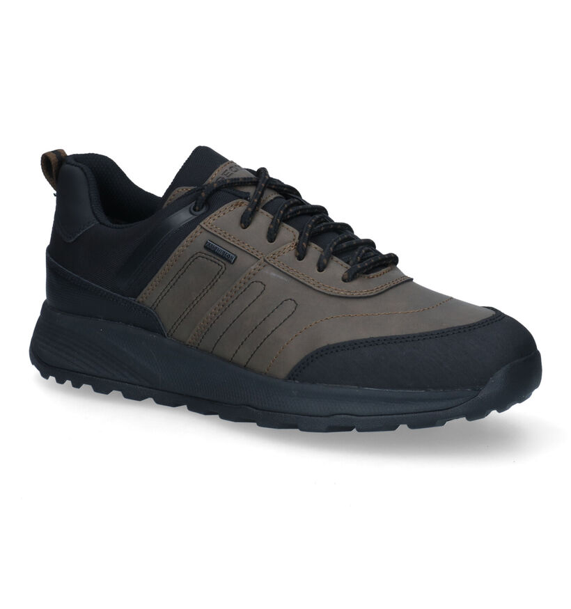 Geox Terrestre Chaussures de randonnée en Noir en simili cuir (315799)