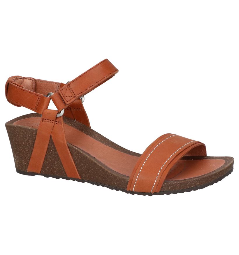 Cognac Sandalen Teva Ysidro in leer (242626)