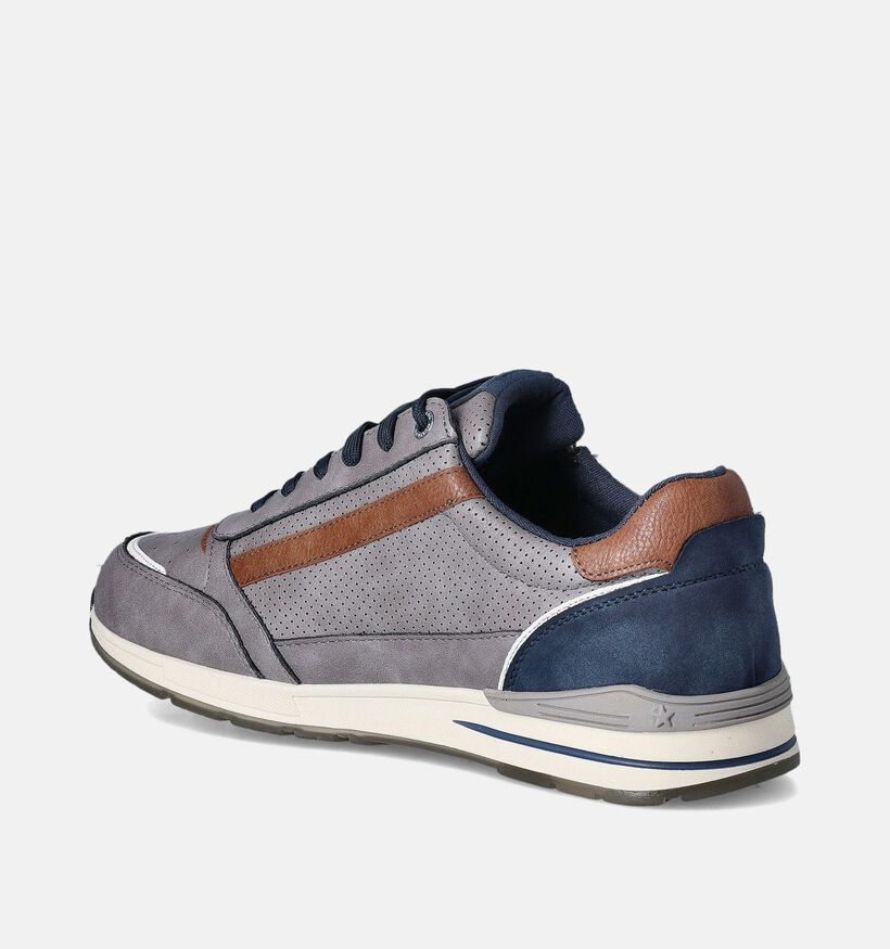 Mustang Grijze Veterschoenen voor heren (351331)