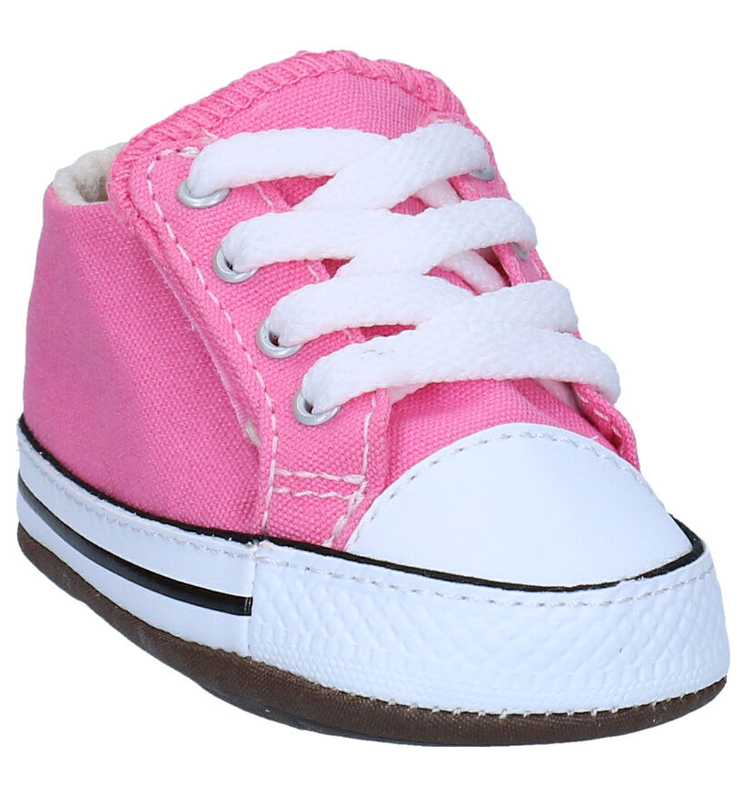 Converse CT All Star Crib Baskets pour bébé en Rose pour filles (283790)