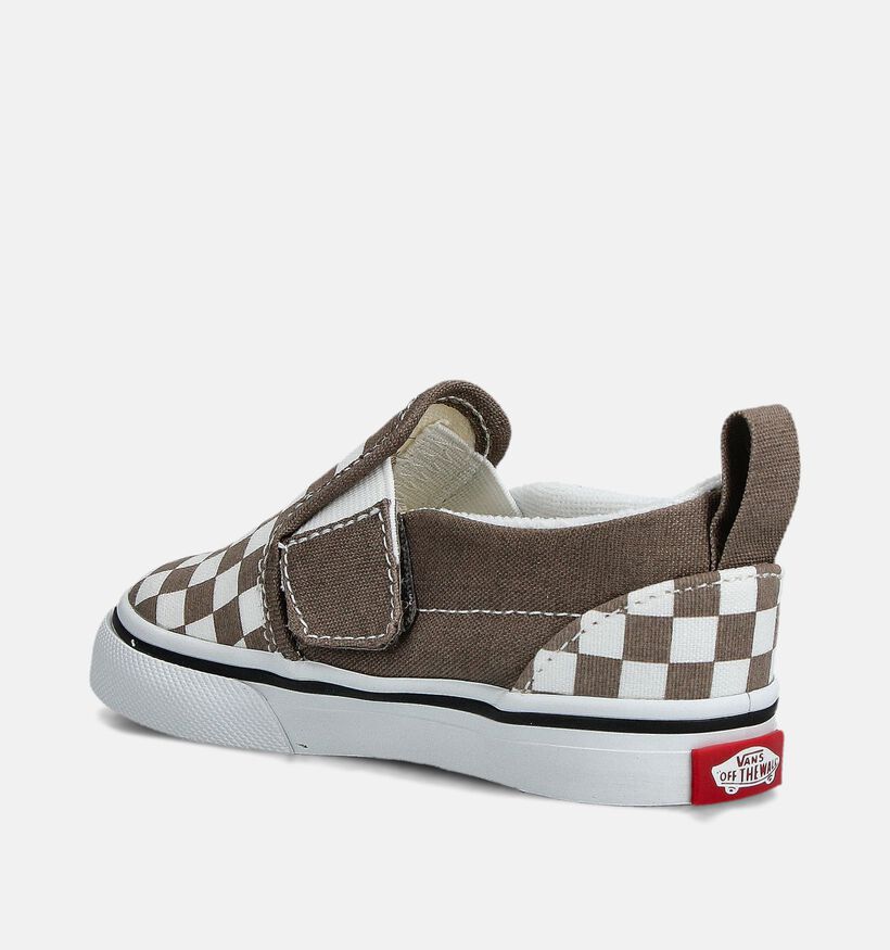 Vans Slip-on Baskets basses en Marron pour filles, garçons (361023)