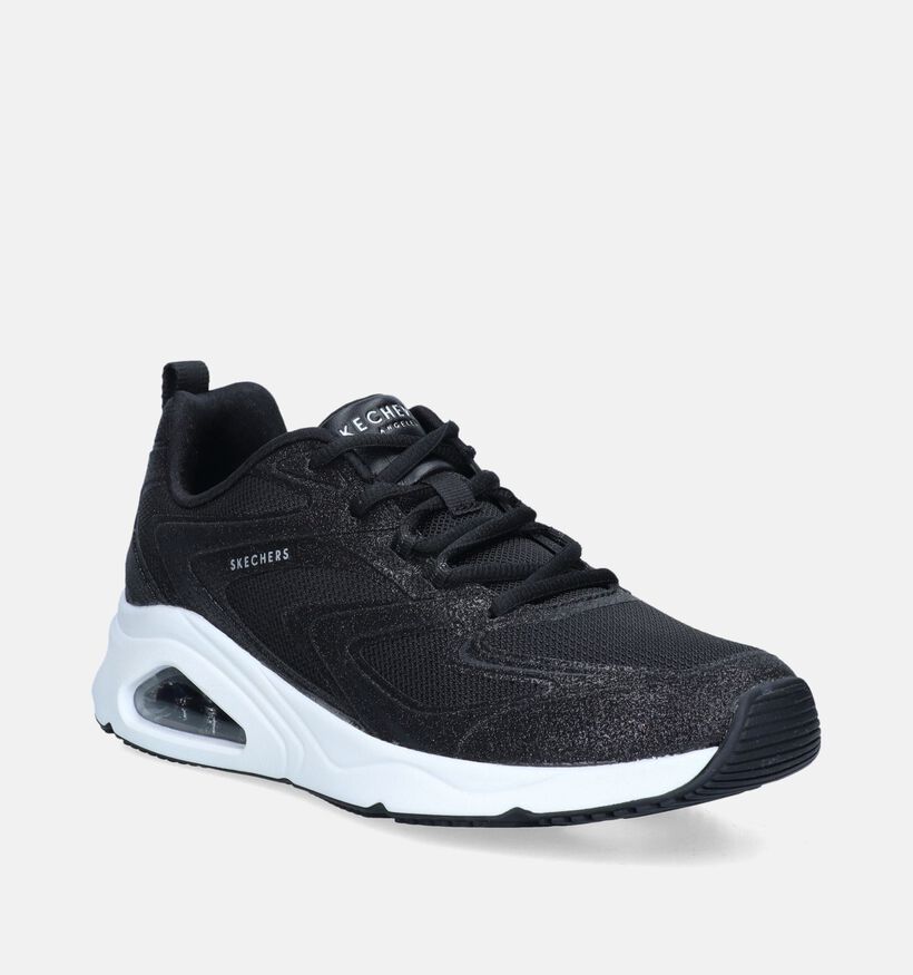 Skechers Tres-Air Uno Glit-Airy Zwarte Sneakers voor dames (345115)