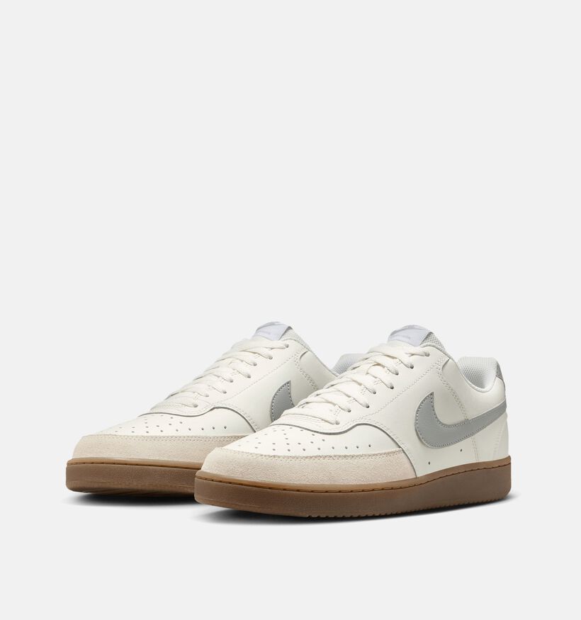 Nike Court Vision Lo Baskets en Naturel pour hommes, garçons (350475)