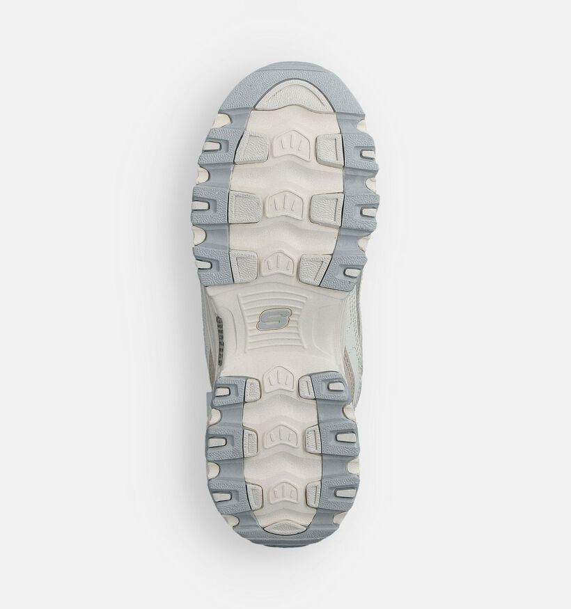 Skechers D'Lites Smooth Witte Sneakers voor dames (361784)