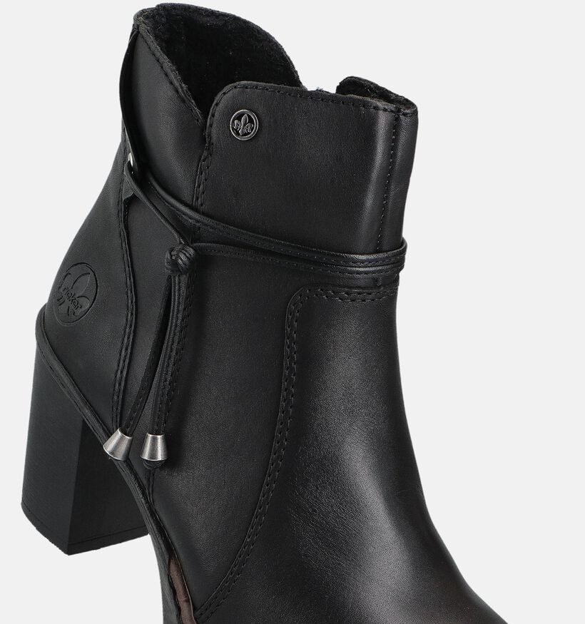 Rieker Bottines à talons en Noir pour femmes (360470)