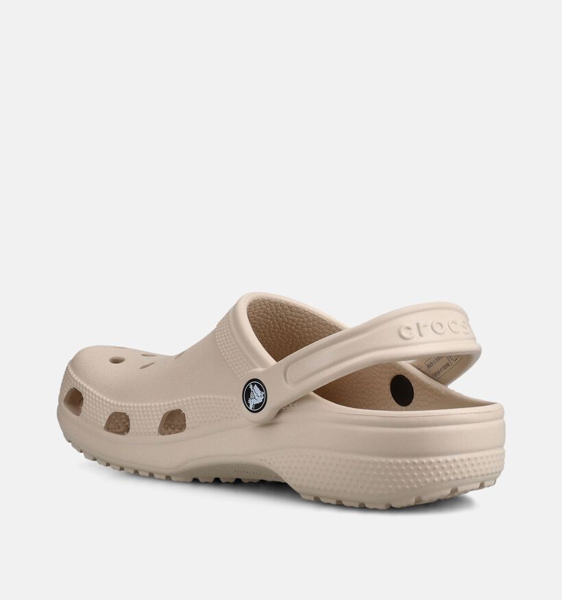 Crocs Classic Lichtbeige Slippers voor dames (369977)