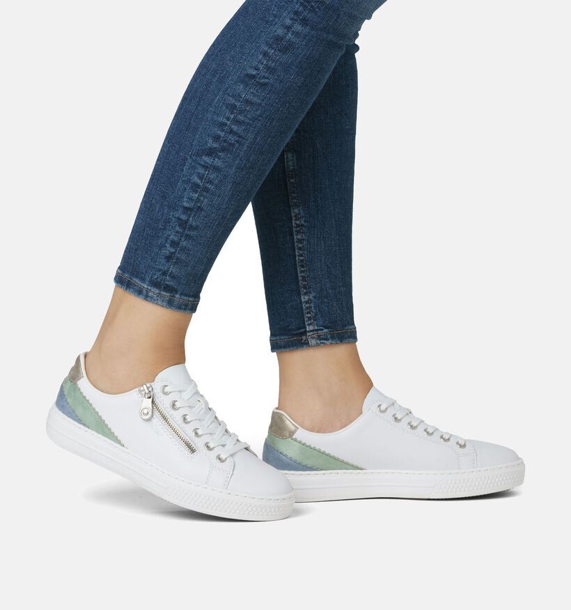 Rieker Witte Veterschoenen voor dames (351232)