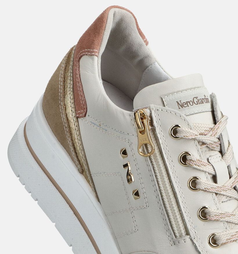 NeroGiardini Baskets en Beige pour femmes (369084) - pour semelles orthop&eacute;diques