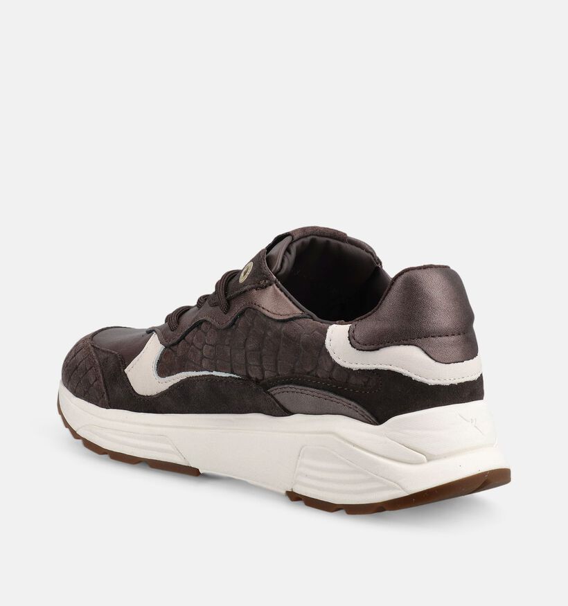 Xsensible Rainbow Donkerbruine Sneakers voor dames (379018) - geschikt voor steunzolen