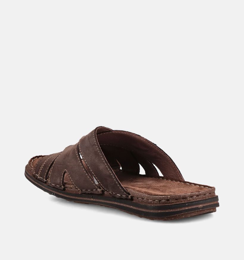Rohde Donkerbruine Slippers voor heren (370983)