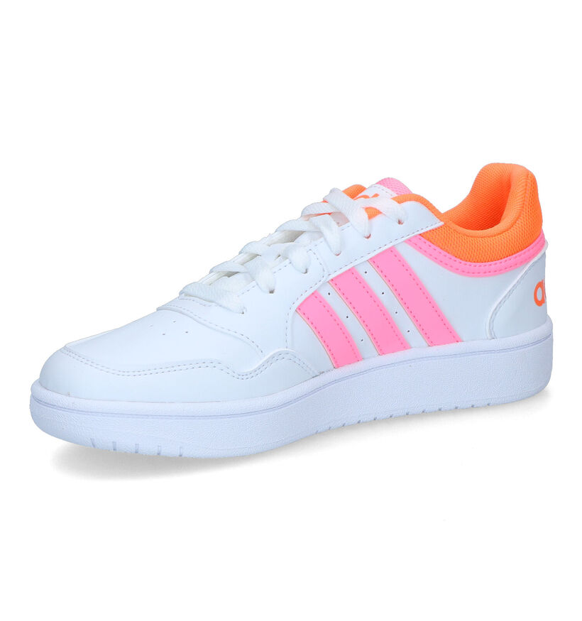 adidas Hoops 3.0 K Witte Sneakers voor meisjes (341635)