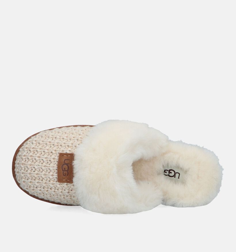 UGG Cozy Pantoufles en laine en Écru pour femmes (344844)