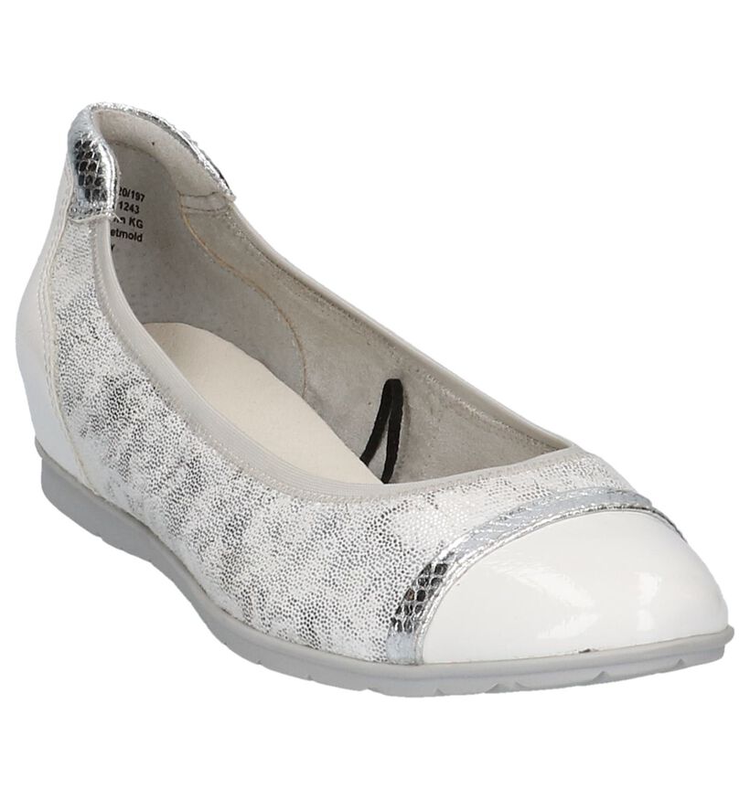 Tamaris Ballerines en Blanc en cuir verni (214215)