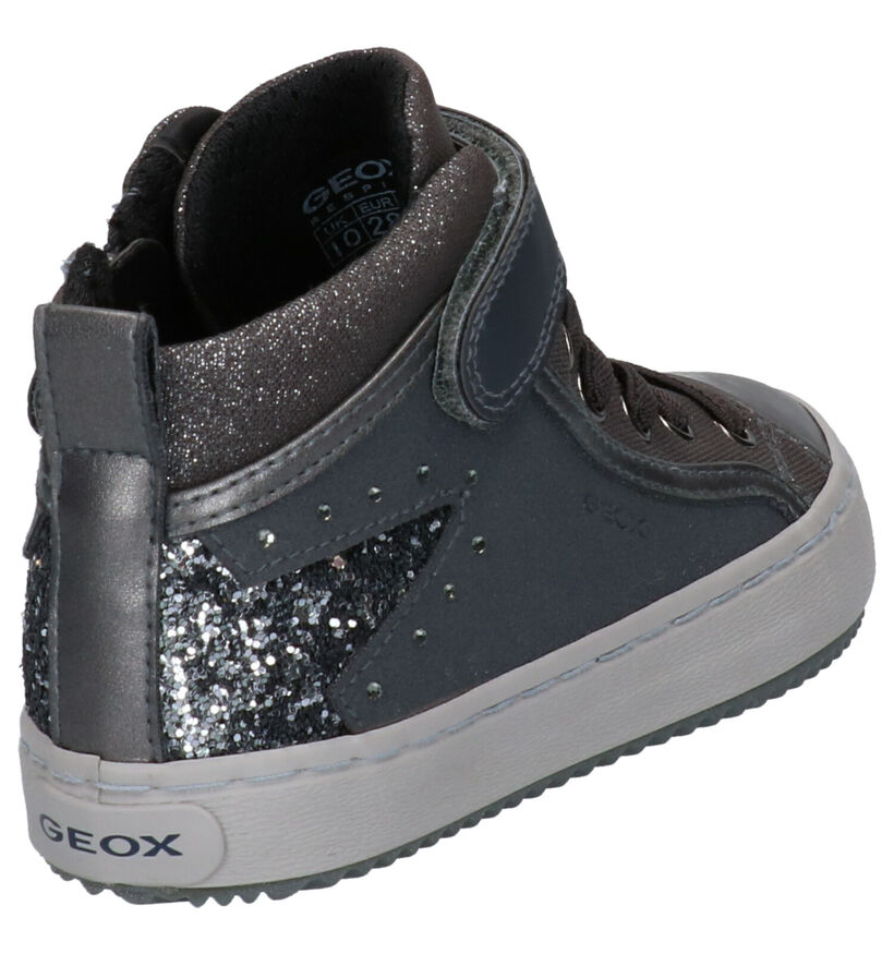 Geox Kalispera Zwarte Sneakers in kunstleer (295242)