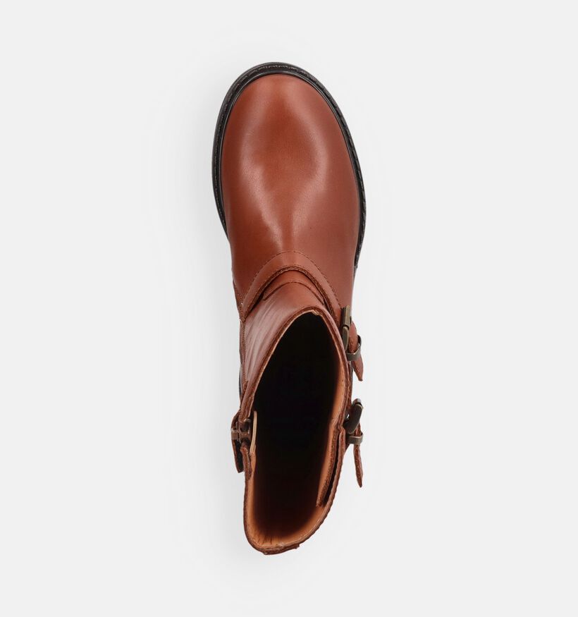 FR by Romagnoli Cognac Boots met Rits voor meisjes (379102) - geschikt voor steunzolen