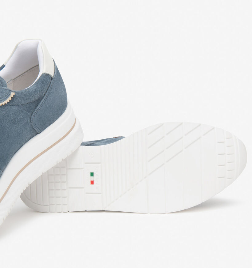 NeroGiardini Blauwe Sneakers voor dames (369080) - geschikt voor steunzolen