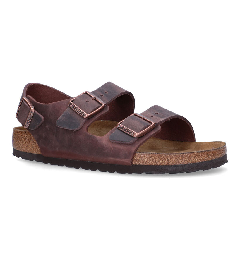 Birkenstock Milano Sandales en Marron pour hommes (337877)