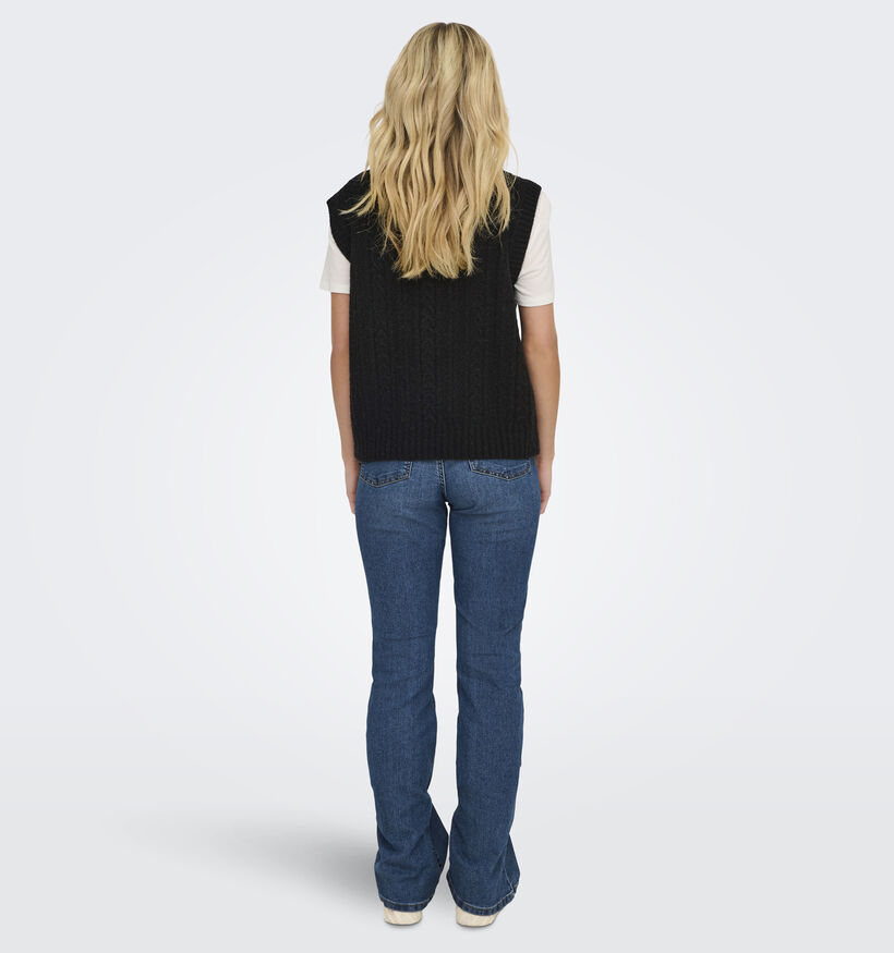 JDY Elba Pull sans manches en Noir pour femmes (348632)