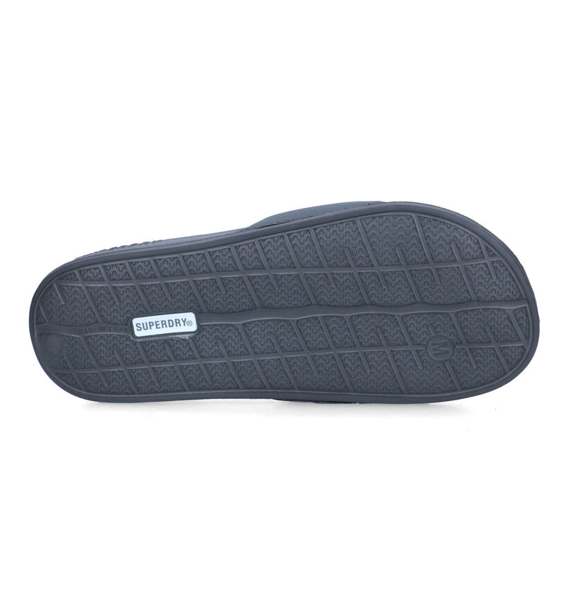Superdry Code Core Claquettes de piscines en Bleu pour hommes (322144)