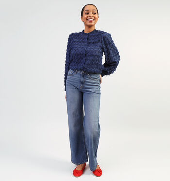 Wide leg jeans bleu L34