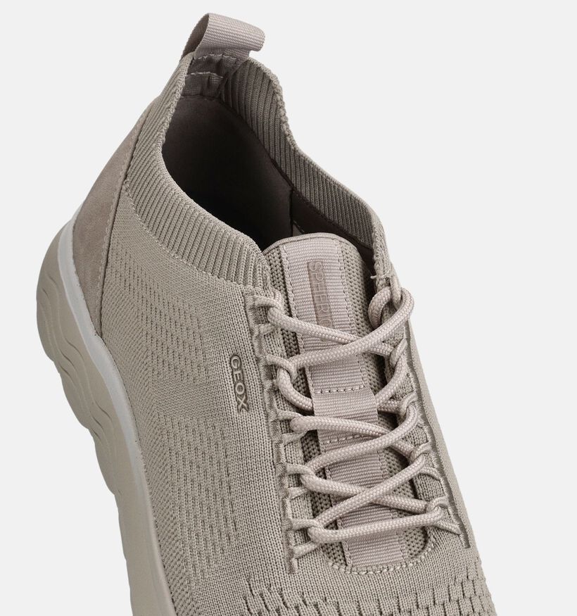 Geox Spherica Chaussures &agrave; lacets en Beige pour hommes (368022) - pour semelles orthop&eacute;diques