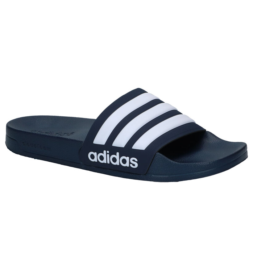 adidas Adilette Blauwe Badslippers in kunststof (290820)