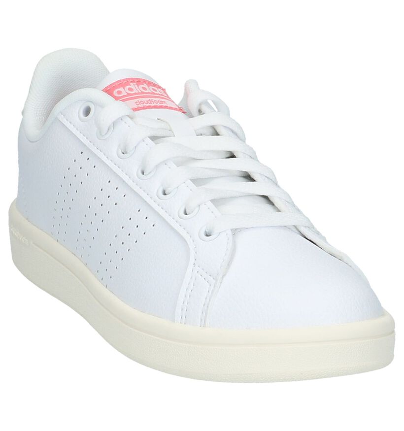 adidas Cloudfoam Adventage Witte Sneakers in kunstleer (218293)
