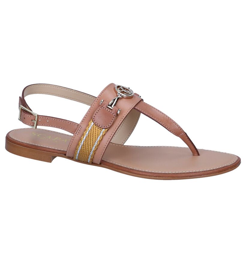 Cognac Sandalen Scapa in leer (246088)