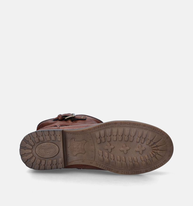 Mustang Cognac Korte laarzen voor dames (345411)