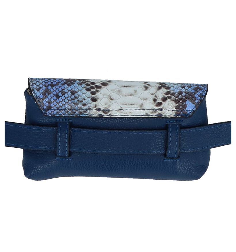 Blauwe Belt Bag Dolce C. Leather Snake, , pdp