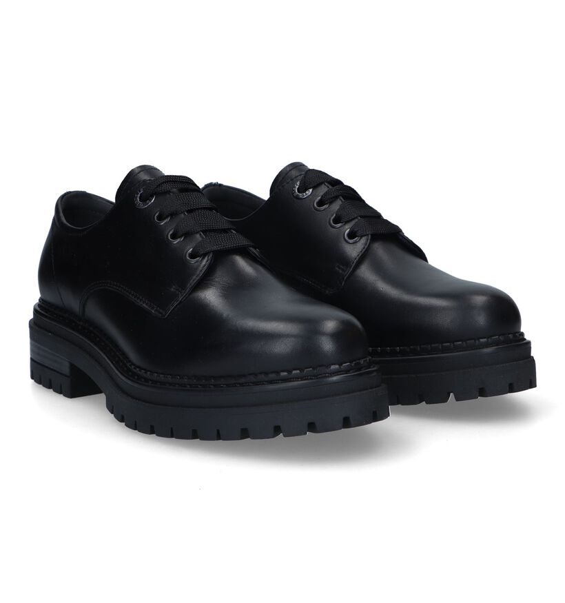 Nerogiardini Zwarte Veterschoenen voor dames (329887)