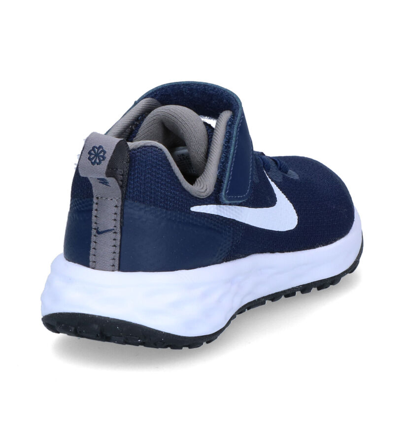 Nike Revolution 6 Baskets en Bleu pour garçons (309001) - pour semelles orthopédiques