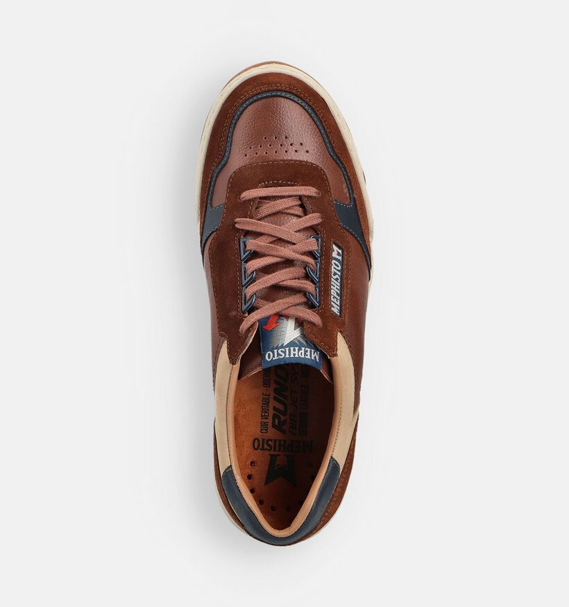 Mephisto Norwin Bruine Veterschoenen voor heren (362831) - geschikt voor steunzolen
