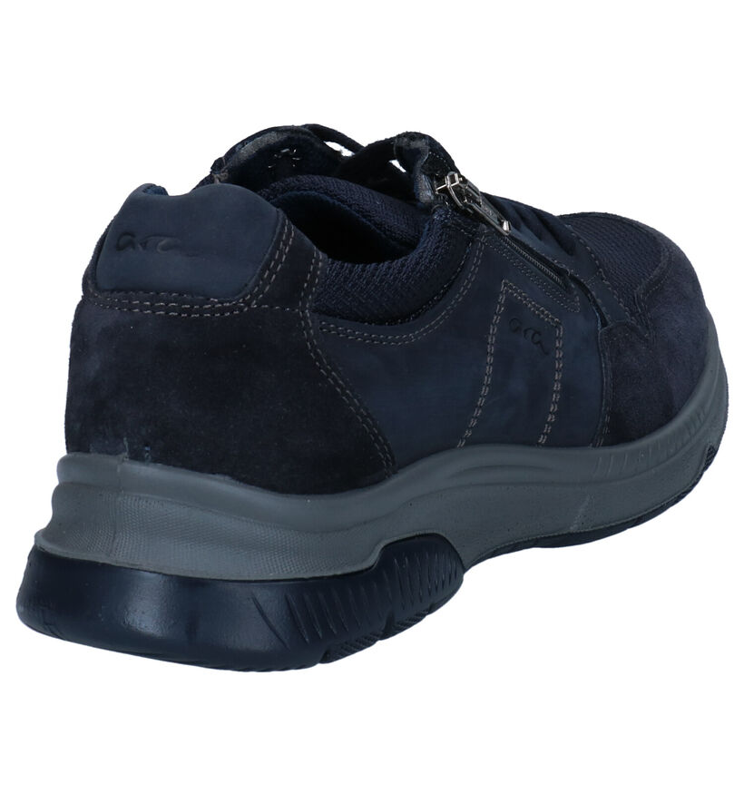 Ara Marco Blauwe Veterschoenen in nubuck (296704)