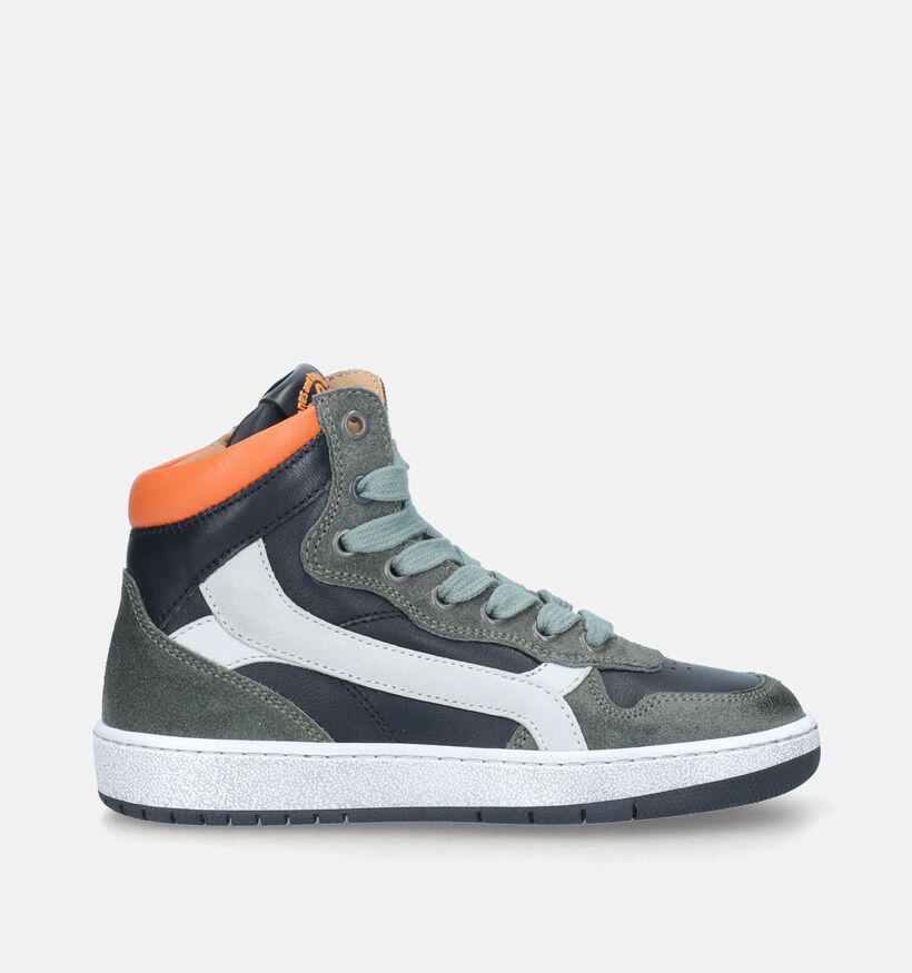STONES and BONES Losot Bottines en Vert pour garçons (345969) - pour semelles orthopédiques
