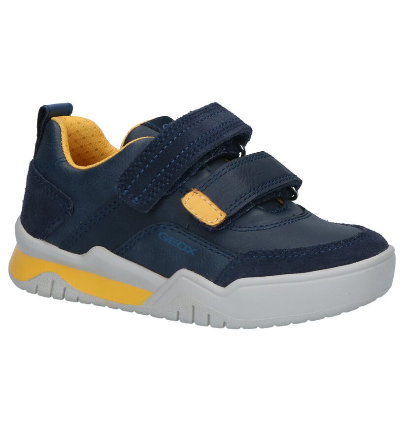 Geox Baskets basses en Bleu foncé en cuir (254516)