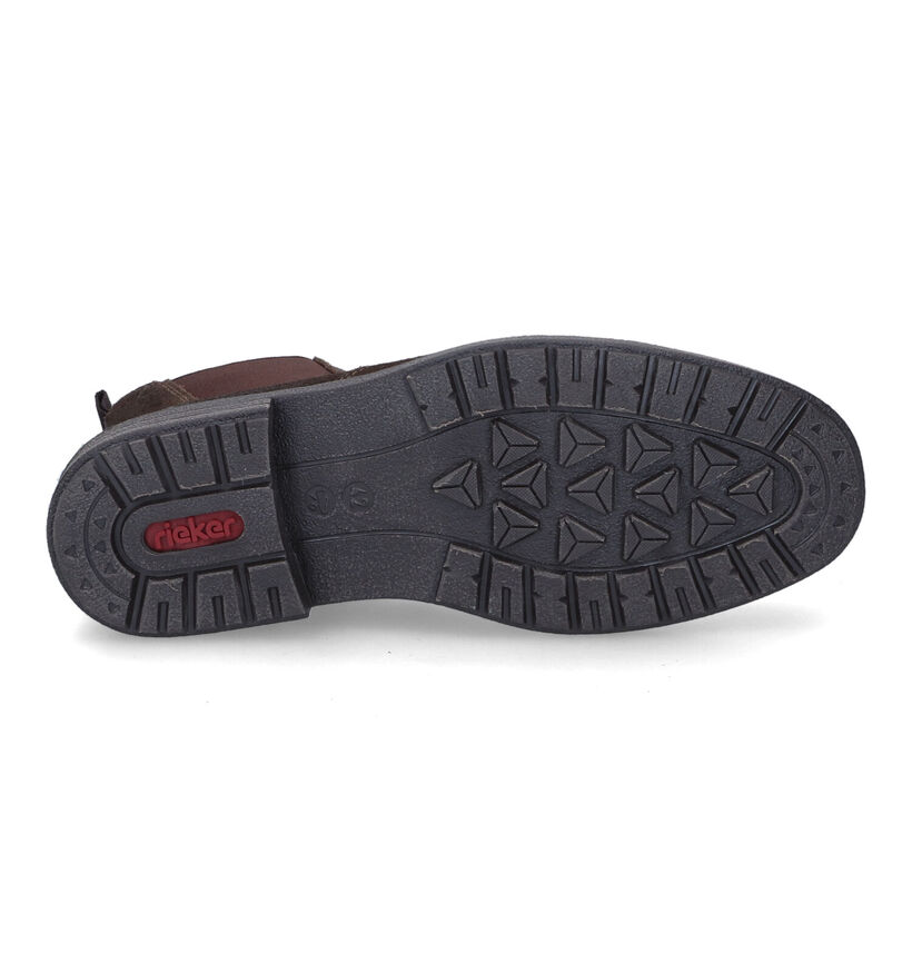 Rieker Bottines Chelsea en Brun foncé en nubuck (315592)