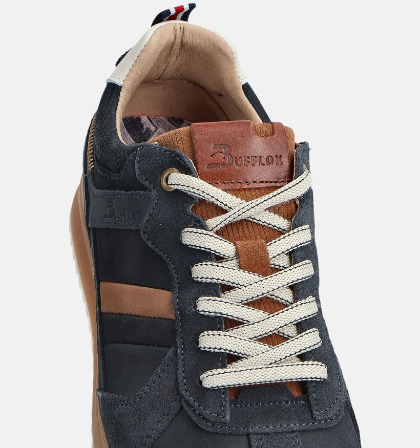 Bufflox Naples Donkerblauwe Veterschoenen voor heren (371974) - geschikt voor steunzolen