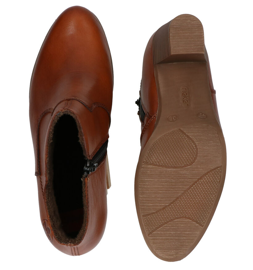 Rieker Bottines à talons en Cognac en cuir (282726)