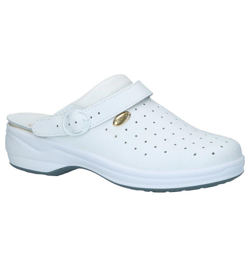 Scholl New Bonus Witte Slippers, , pdp