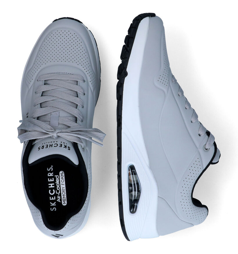 Skechers Uno Stand On Air Zwarte Sneakers voor heren (350318) - geschikt voor steunzolen