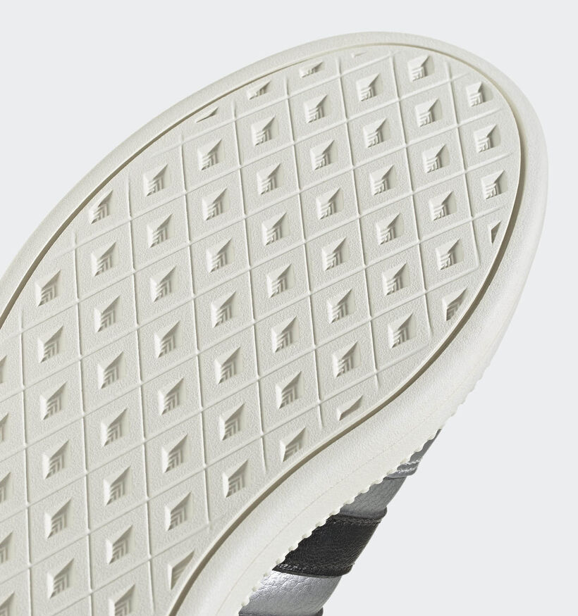 adidas Breaknet Sleek Baskets en Argent/Noir pour femmes (359434) - pour semelles orthopédiques