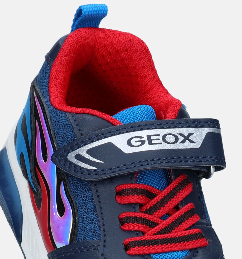 Geox Inek Baskets en Bleu pour garçons (335776) - pour semelles orthopédiques