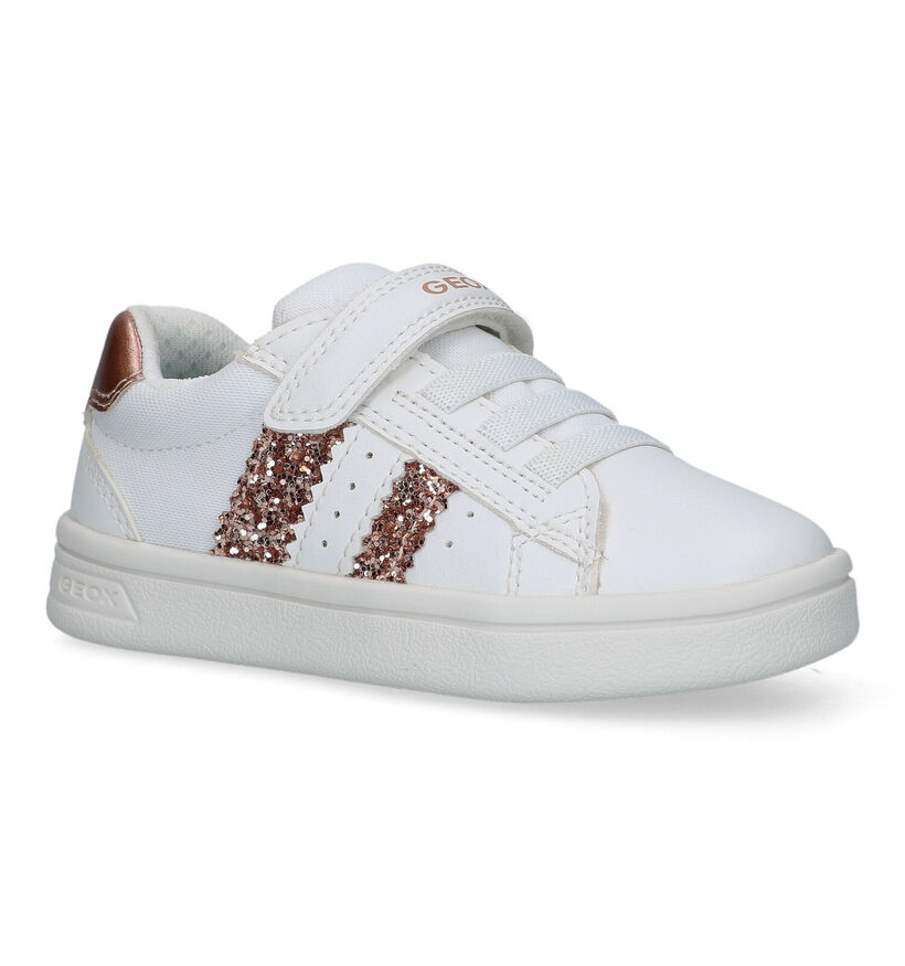 Geox Djrock Witte Sneakers voor meisjes (330114) - geschikt voor steunzolen